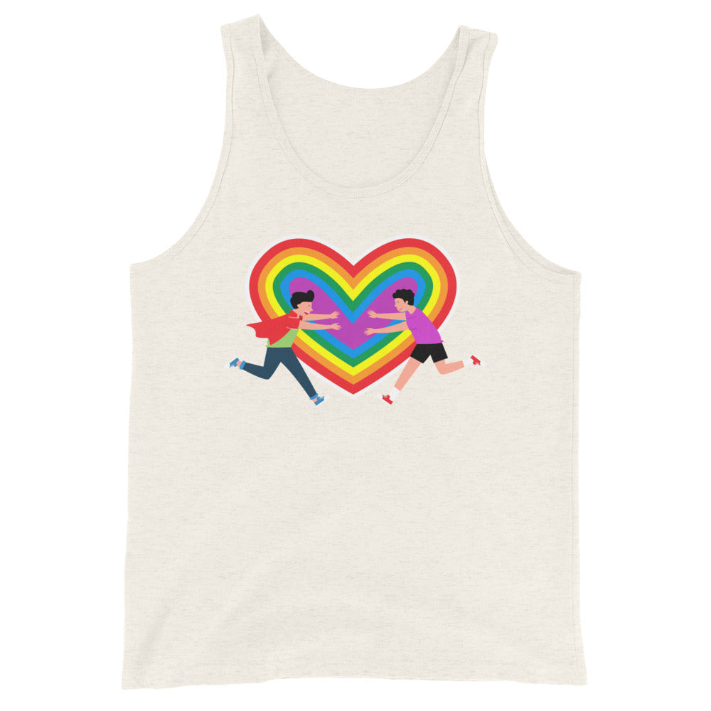 Gay Couple Unisex Tank Top