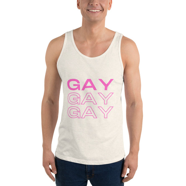 Gay Gay Gay Unisex Tank Top