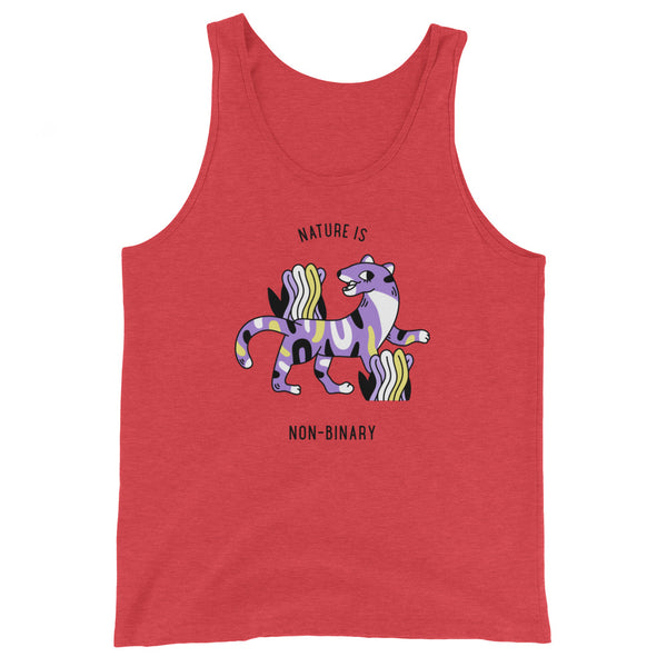 Nature Is Non-Binary Unisex Tank Top