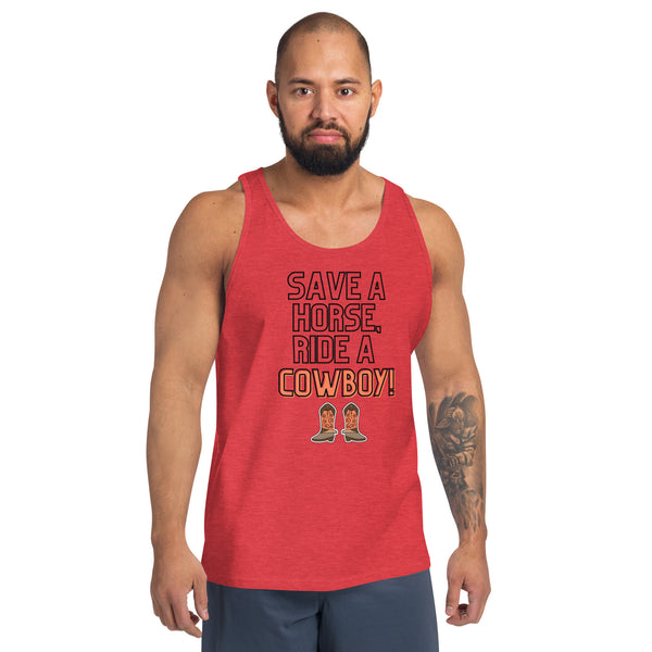 Save A Horse Ride A Cowboy Unisex Tank Top