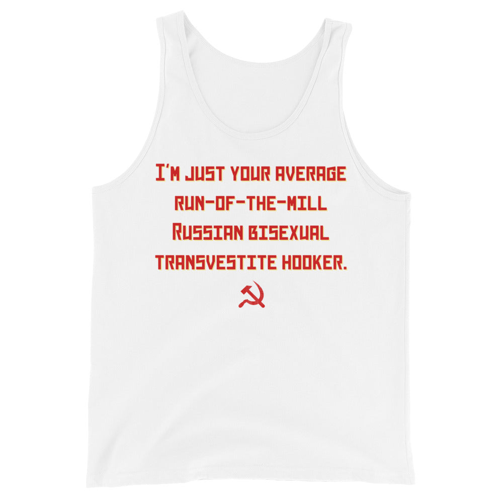 Russian Bisexual Transvestite Hooker Unisex Tank Top