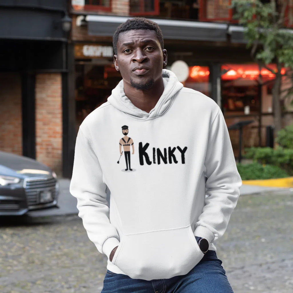 Sport Grey Kinky Unisex Hoodie by Queer In The World Originals sold by Queer In The World: The Shop - LGBT Merch Fashion