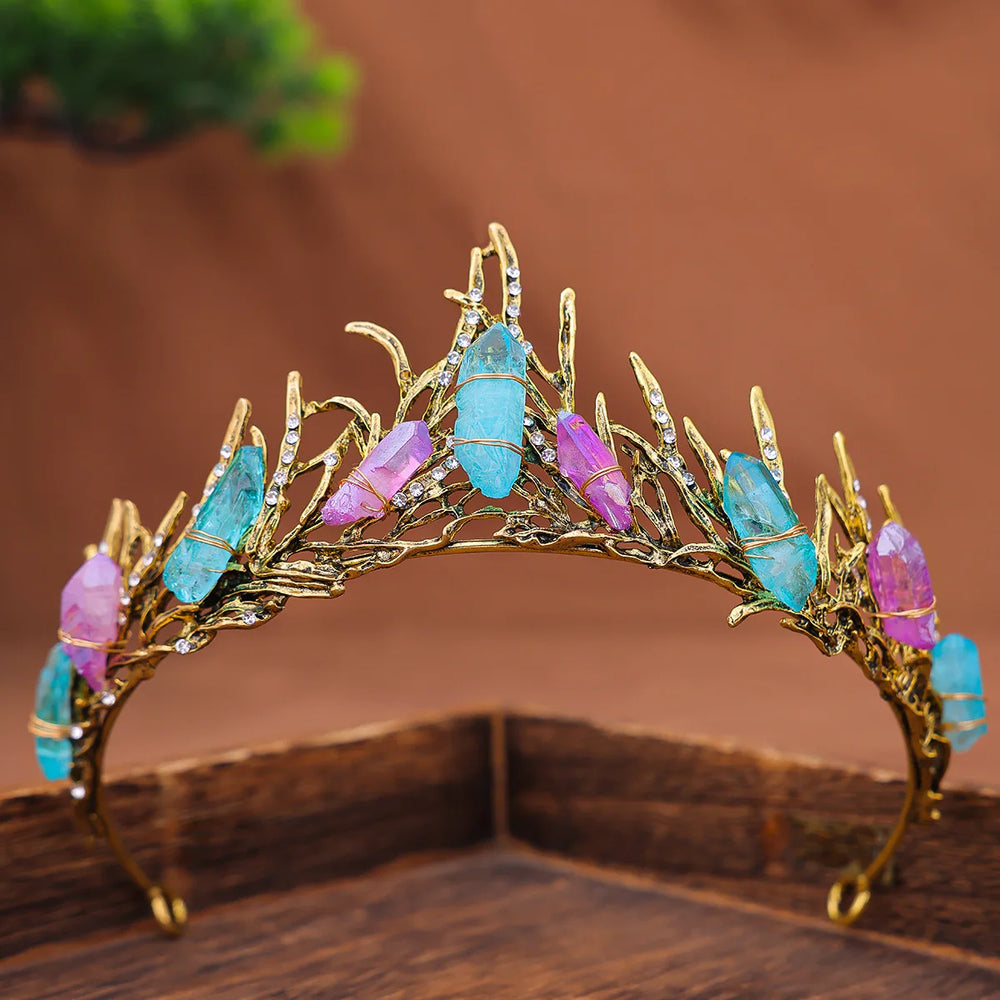 Moonstruck amethyst crystal crown photographed for the product listing.