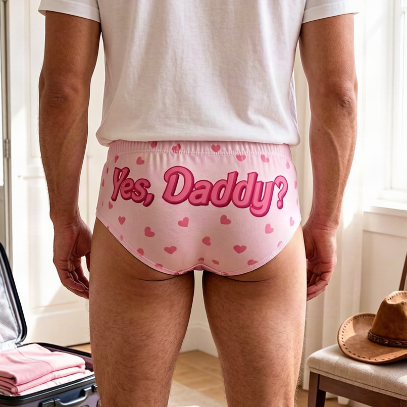 Yes, Daddy? Flirty Pink Love Briefs