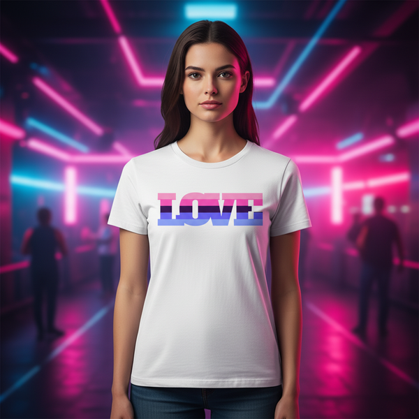 Omnisexual Love T-Shirt with bold 
