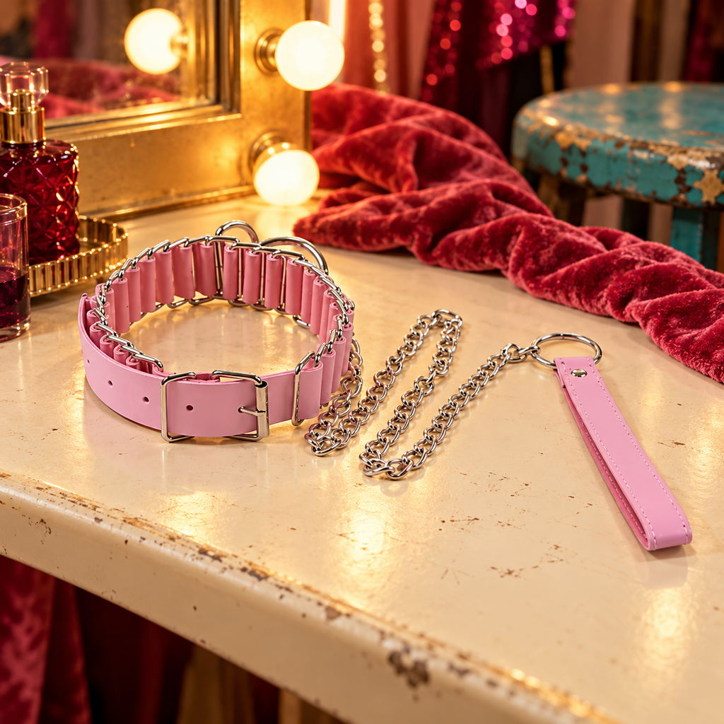 Pink Pup Play Collar.