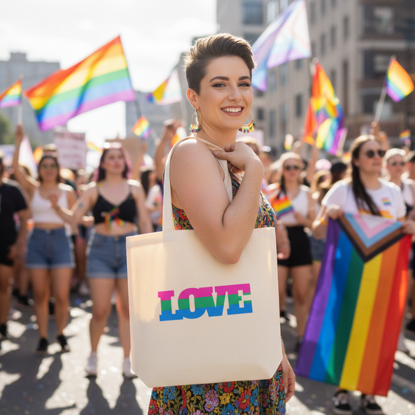 Polysexual Love Eco Tote Bag with 