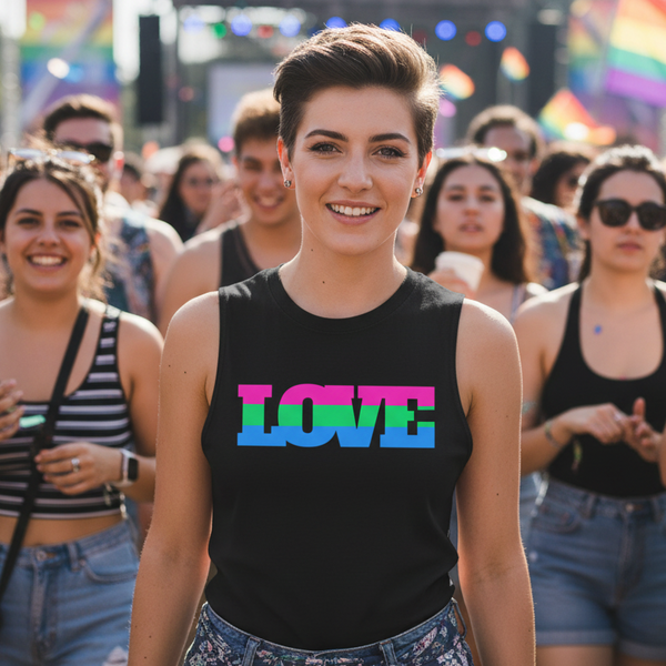 Polysexual Love Muscle Top with 