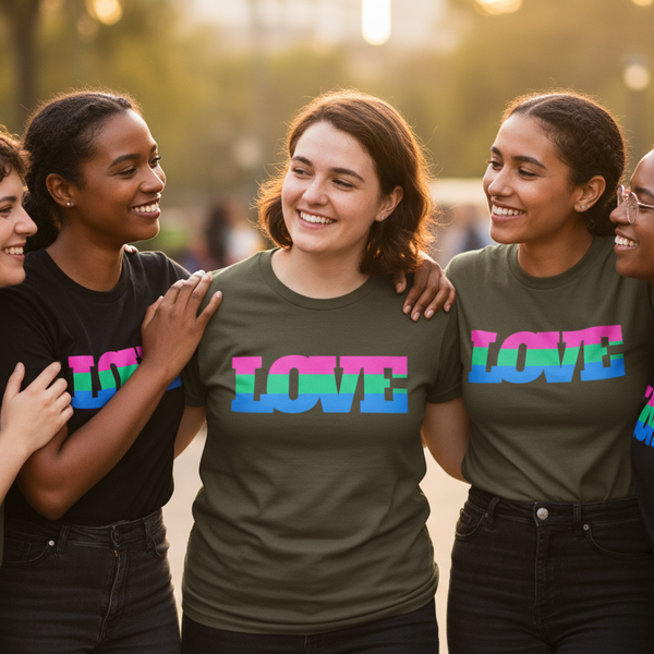Polysexual Love T-Shirts with 