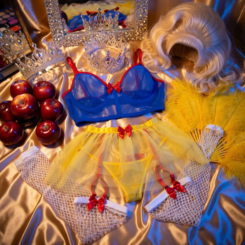 Fairytale Fantasy Snow White Lingerie Set Queer In The World: The Shop Fairytale Fantasy Snow White Lingerie Set Queer In The World: The Shop