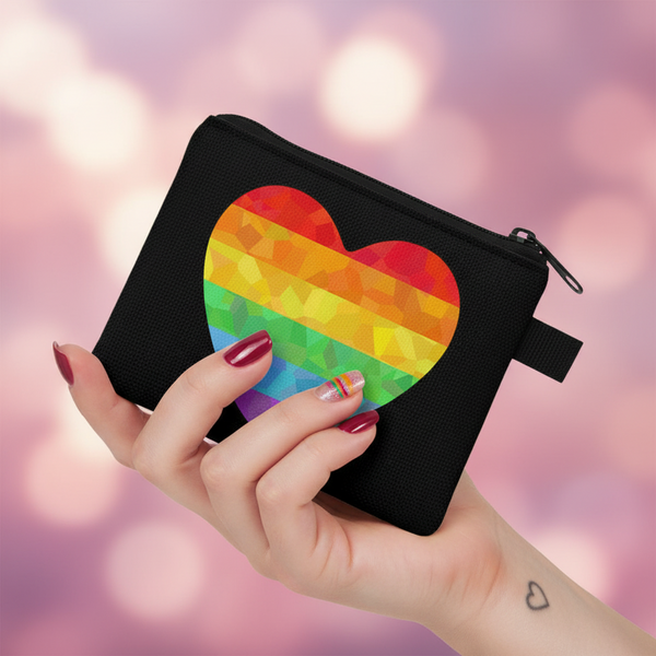 Queer Heart Change Purse / Coin Wallet