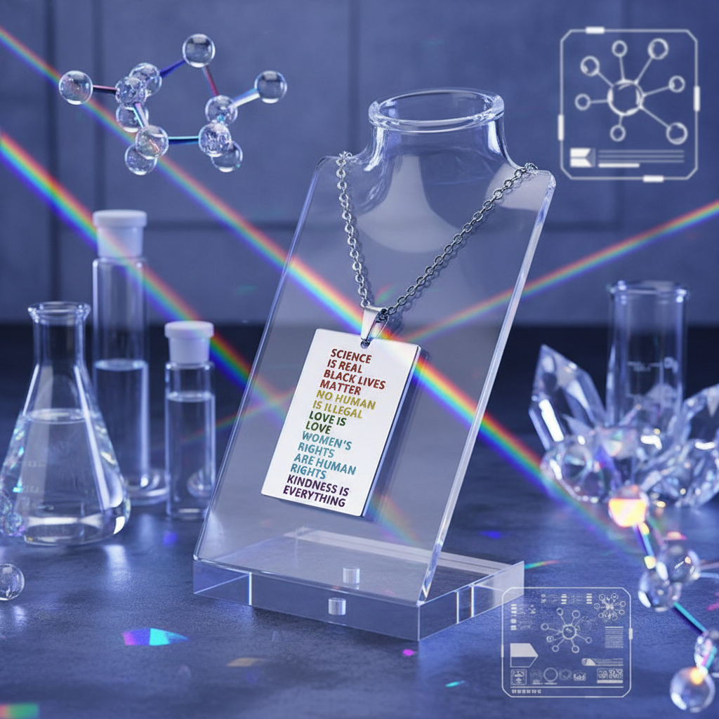 Science Is Real LGBTQ Necklace