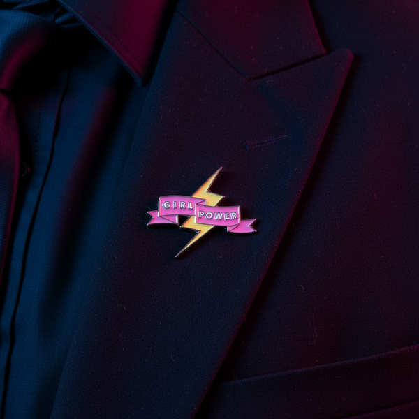 Girl Power Statement Enamel Pin
