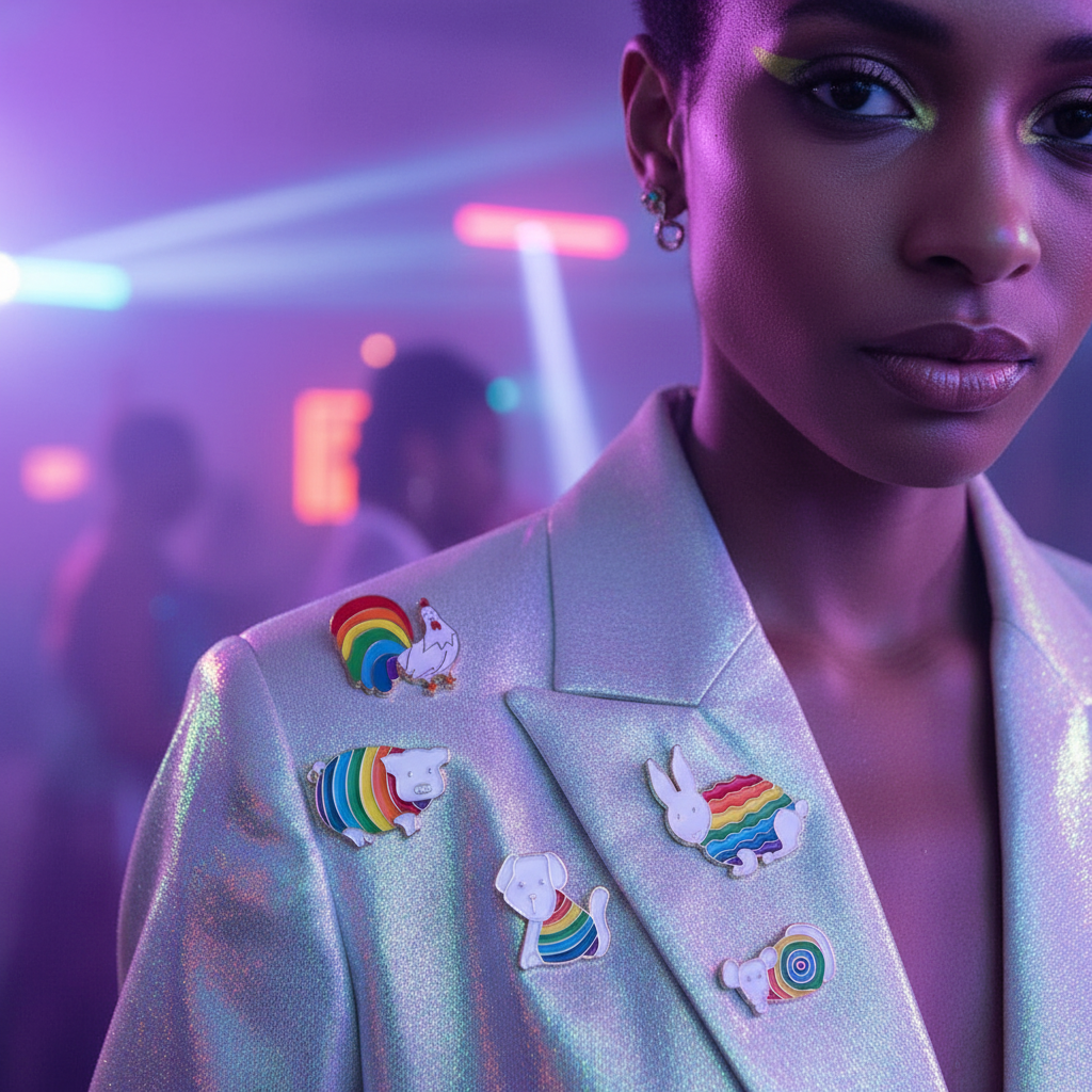 Rainbow Zodiac Animals Enamel Pins