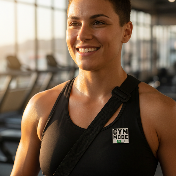 Gym Mode On Enamel Pin
