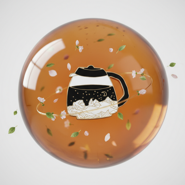 Nature In My Coffee Enamel Pin