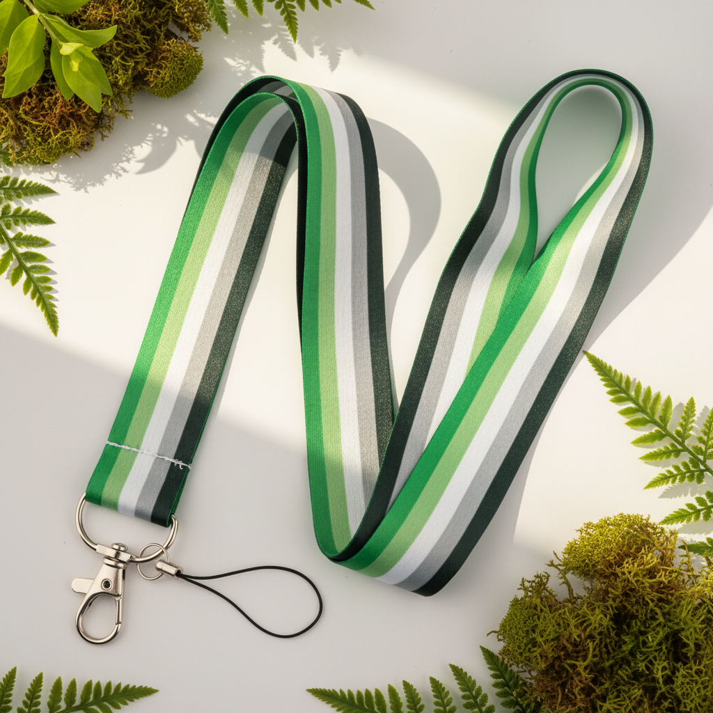 Aromantic Pride Lanyard