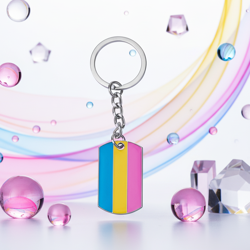 Pansexual Pride Keychain