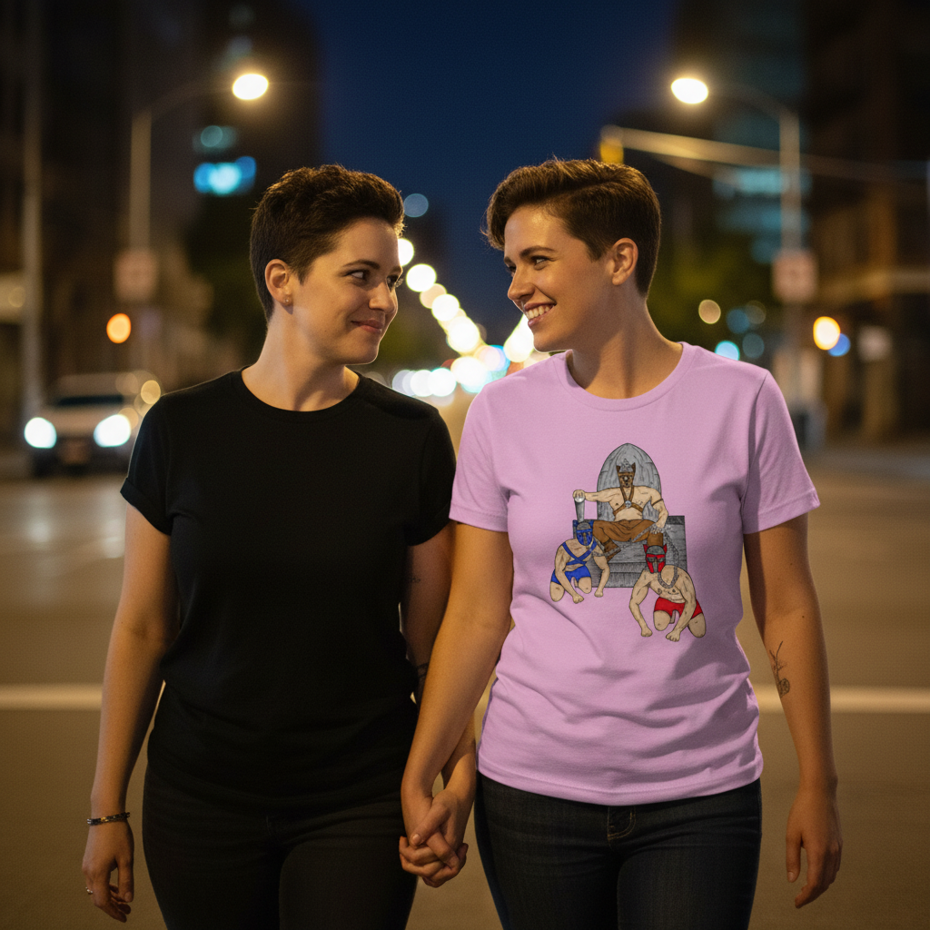 Comfy cotton Pup Play T-Shirt with bold dogs-playing-cards graphic