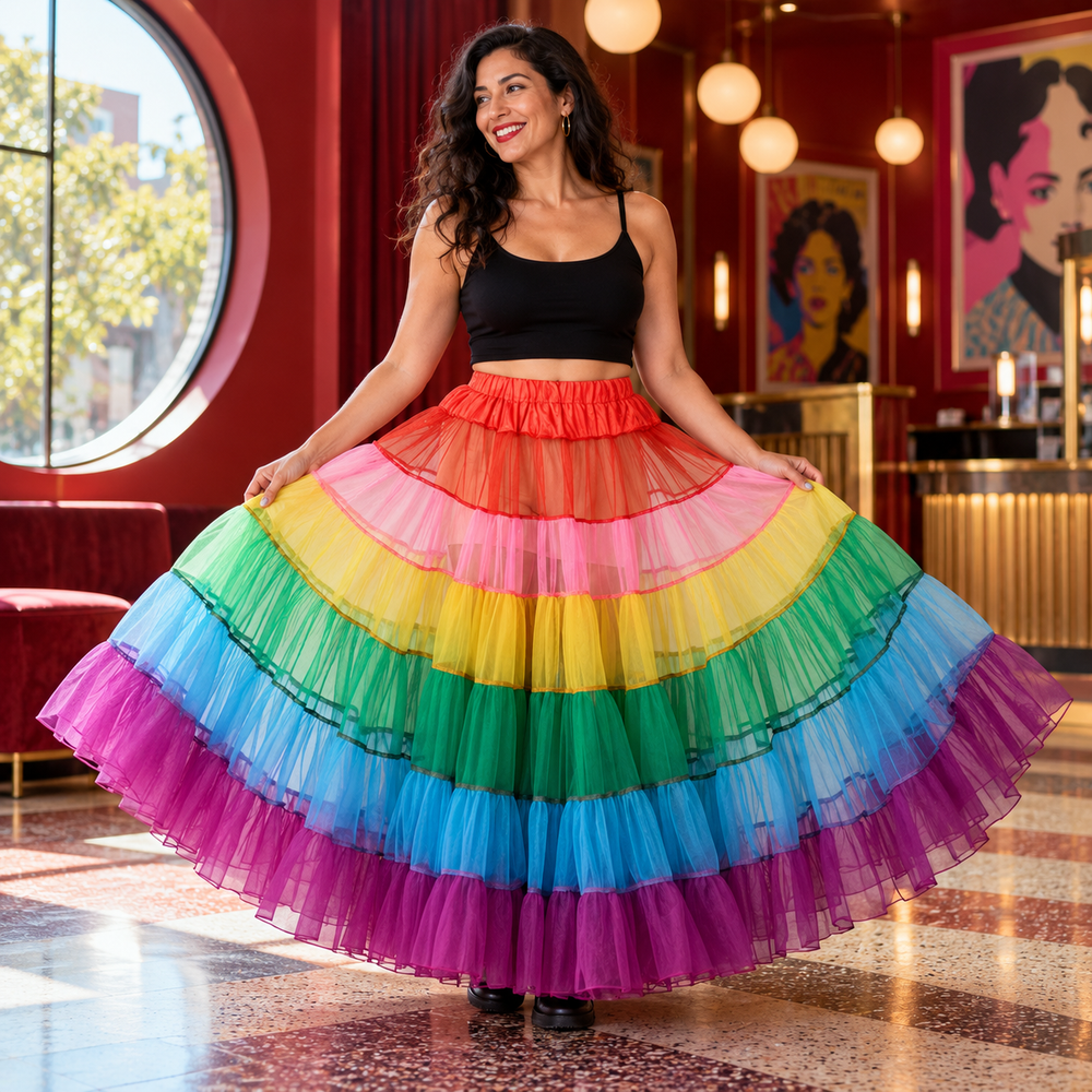Multicolored Rainbow Tutu Dream — Single design, modelled product editorial