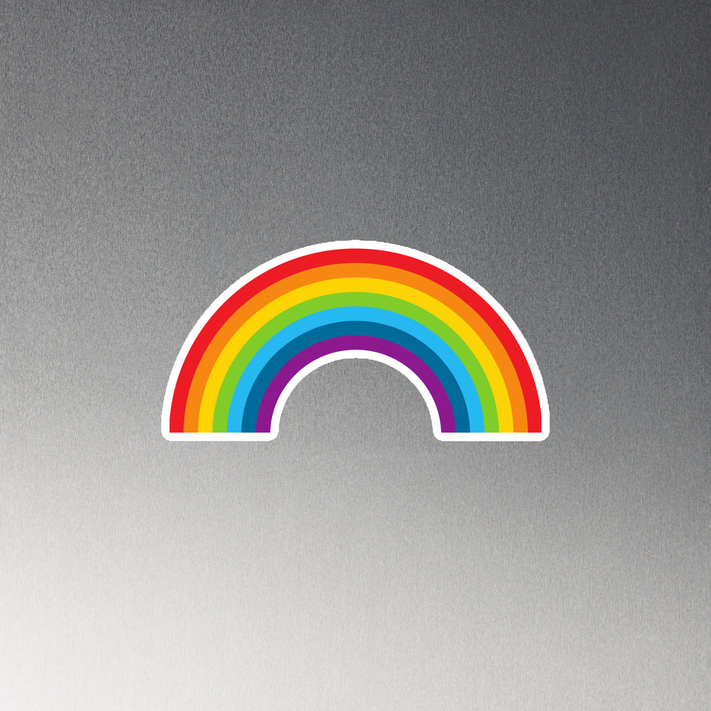 Rainbow Magnet with classic six-stripe pride colors—red, orange, yellow, green, blue, violet