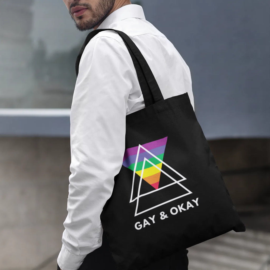  Gay & OK Eco Tote Bag by Queer In The World Originals sold by Queer In The World: The Shop - LGBT Merch Fashion