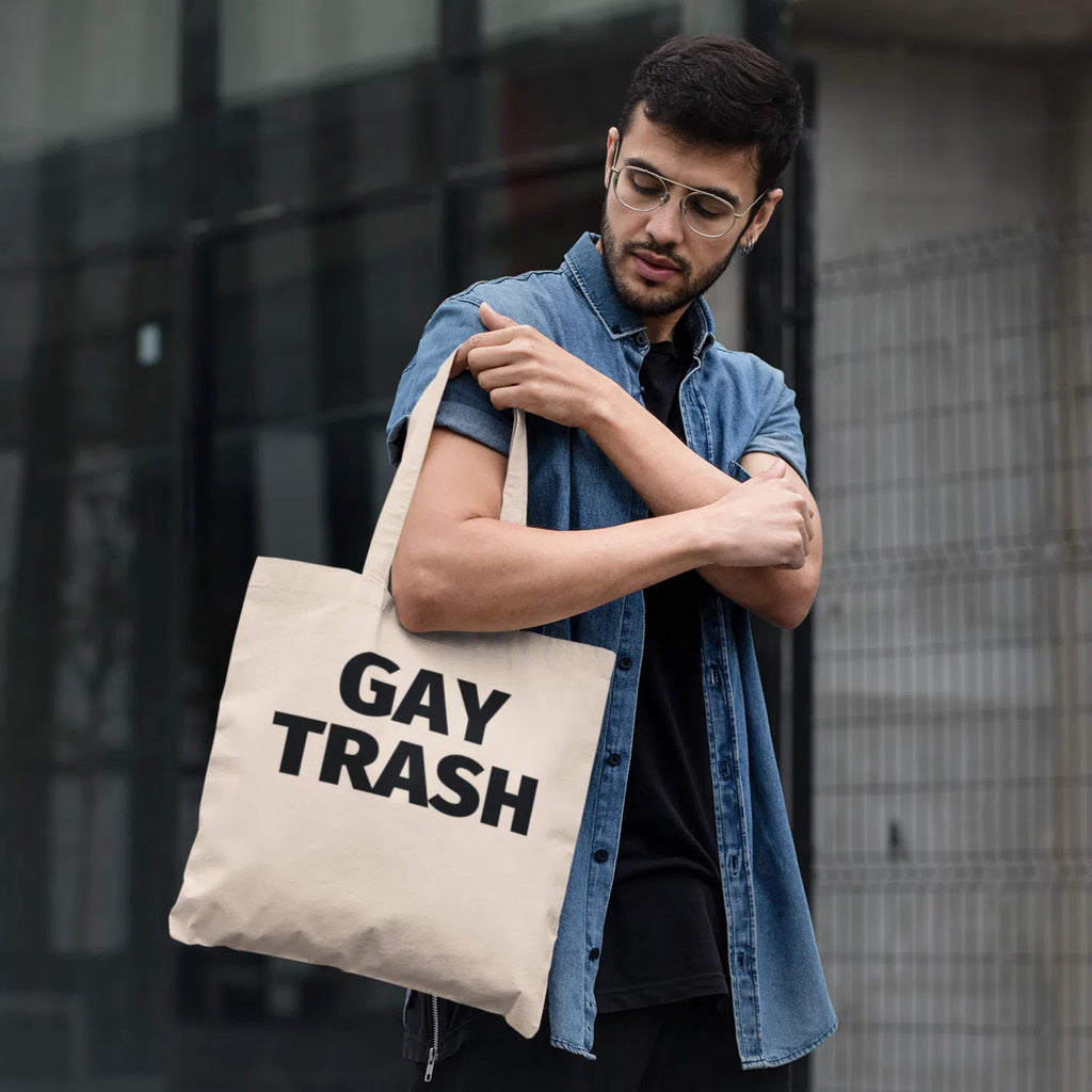  Gay Trash Eco Tote Bag by Queer In The World Originals sold by Queer In The World: The Shop - LGBT Merch Fashion