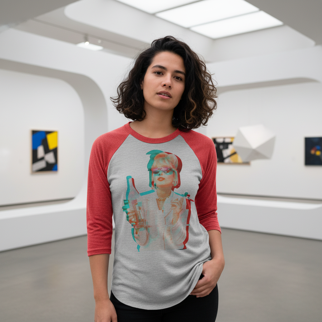 Patsy Stone Absolutely Fabulous 3/4 Sleeve Raglan Shirt