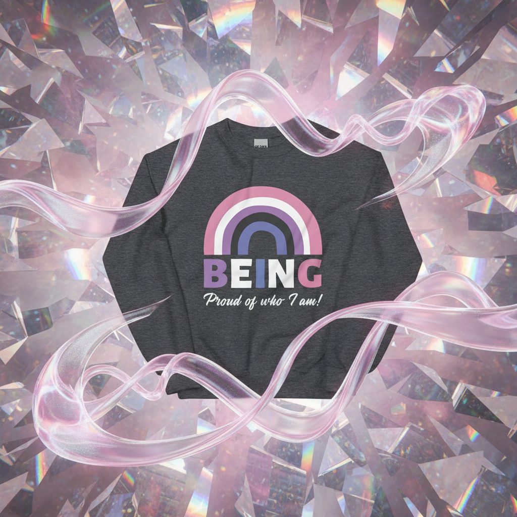 Being Proud Of Who I Am! Genderfluid Unisex Sweatshirt