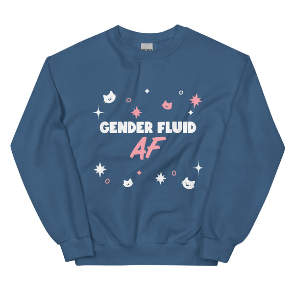 Unisex blue sweatshirt featuring 
