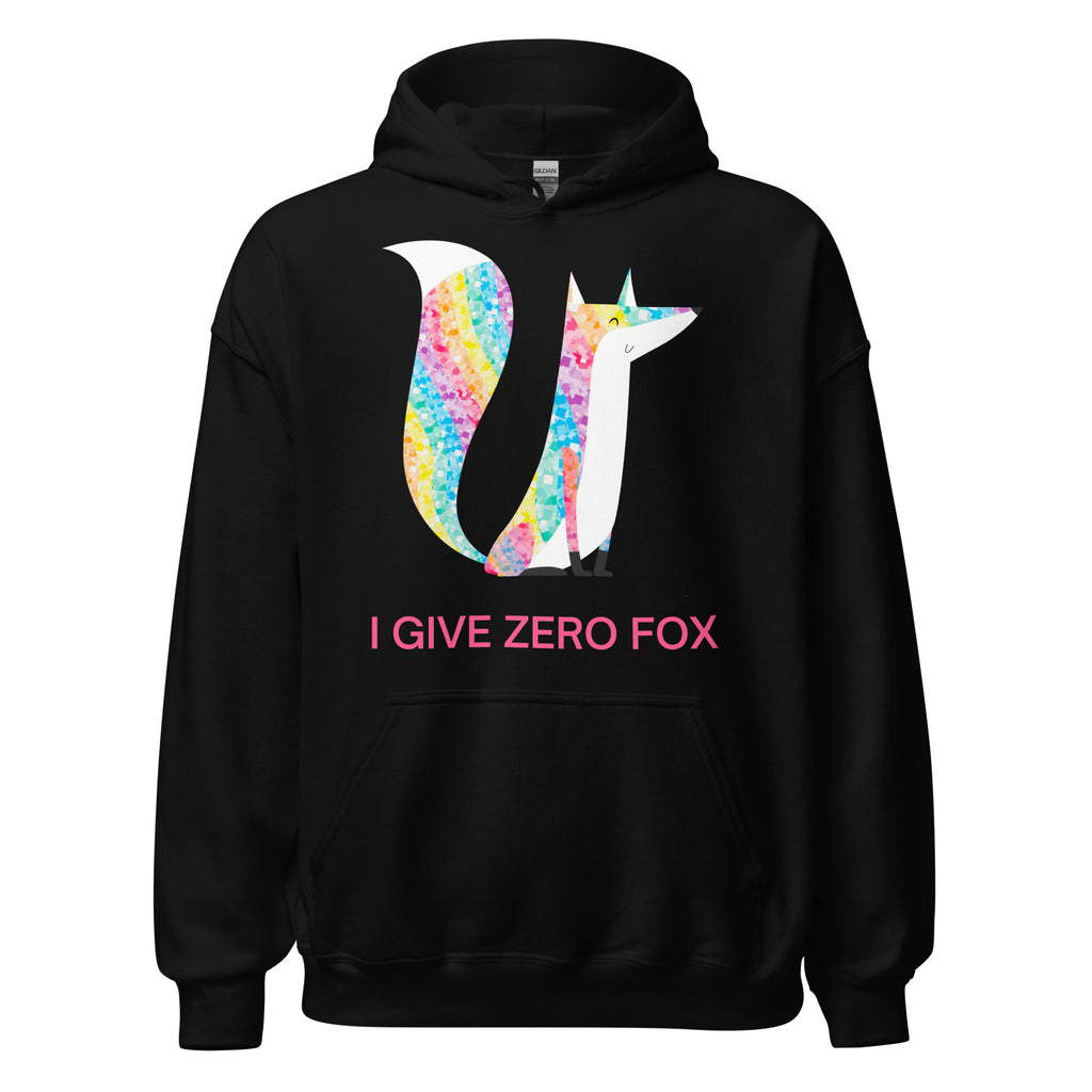 I Give Zero Fox Glitter Unisex Hoodie