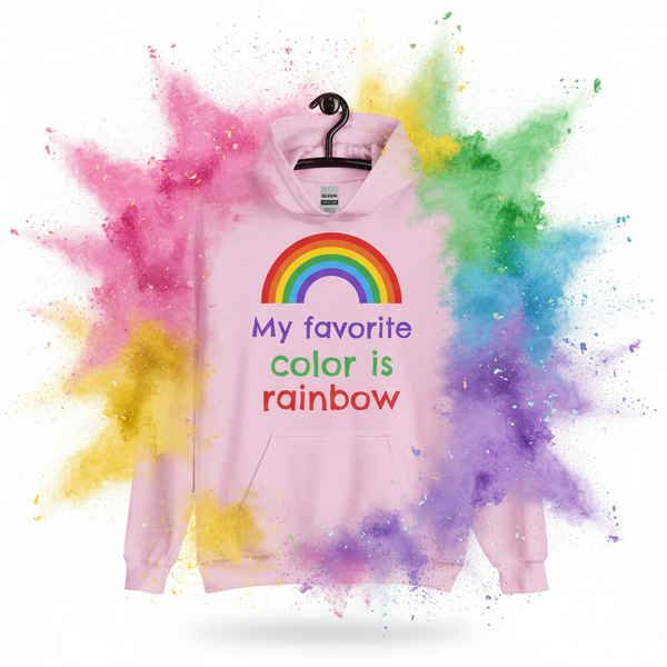 My Favourite Color is Rainbow Unisex Hoodie