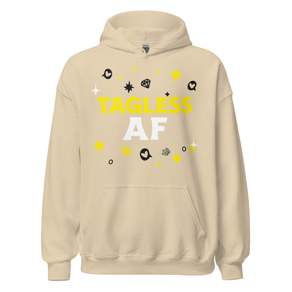 Beige gender-neutral hoodie, 