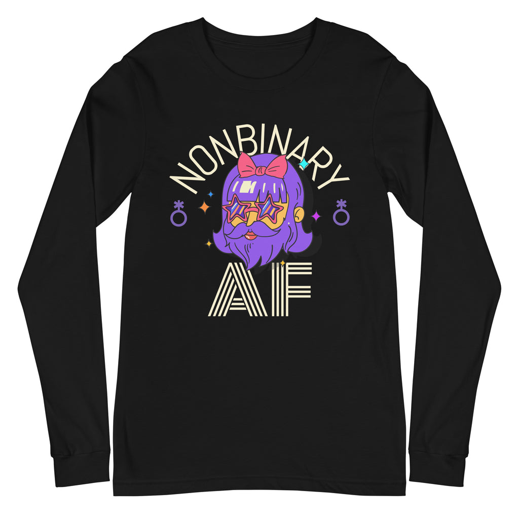 Nonbinary AF Unisex Long Sleeve T-Shirt