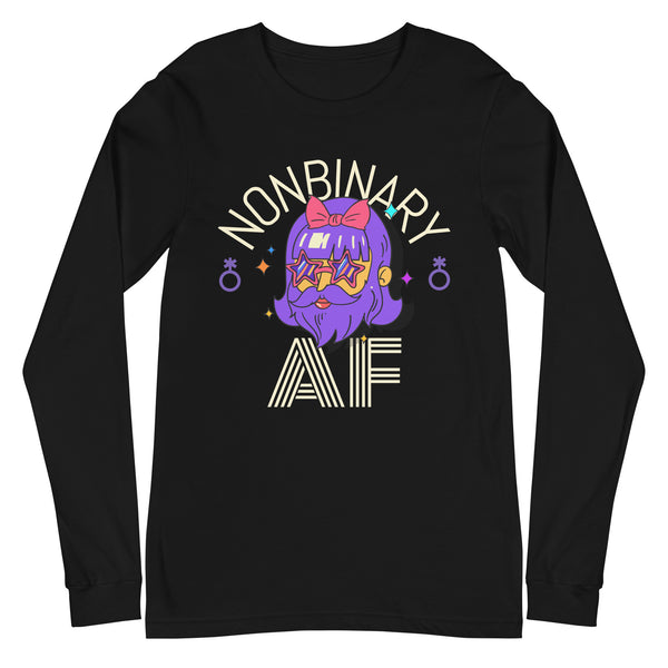 Non-Binary AF Unisex Long Sleeve T-Shirt