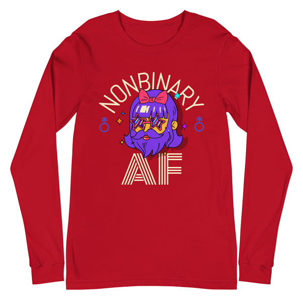 Nonbinary AF Unisex Long Sleeve T-Shirt