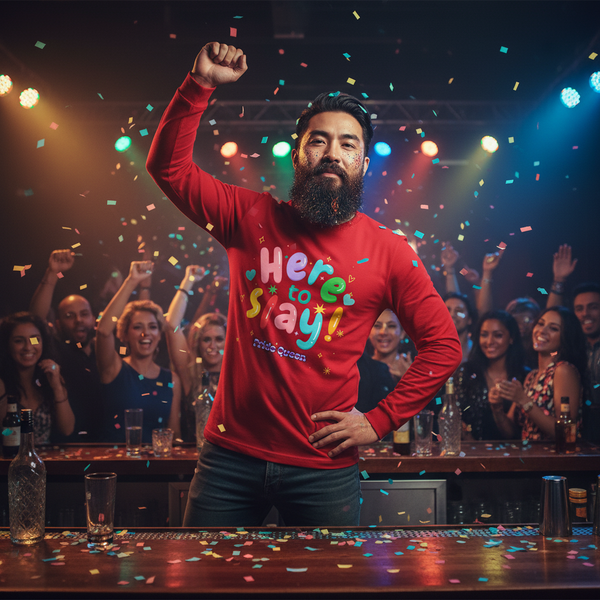 Here To Slay! Pride Queen Unisex Long Sleeve T-Shirt