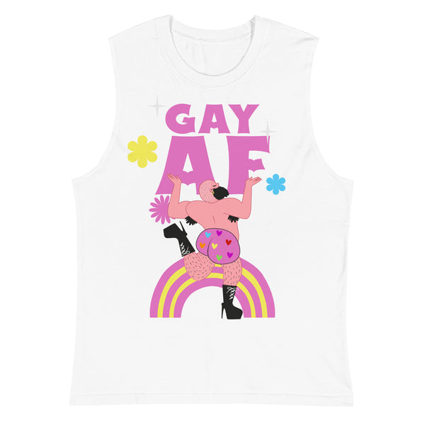 Gay AF Statement Muscle Top