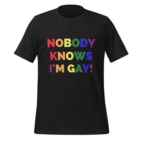 Nobody Knows I'm Gay! T-Shirt