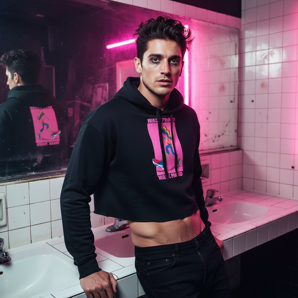 Crop hoodie with 