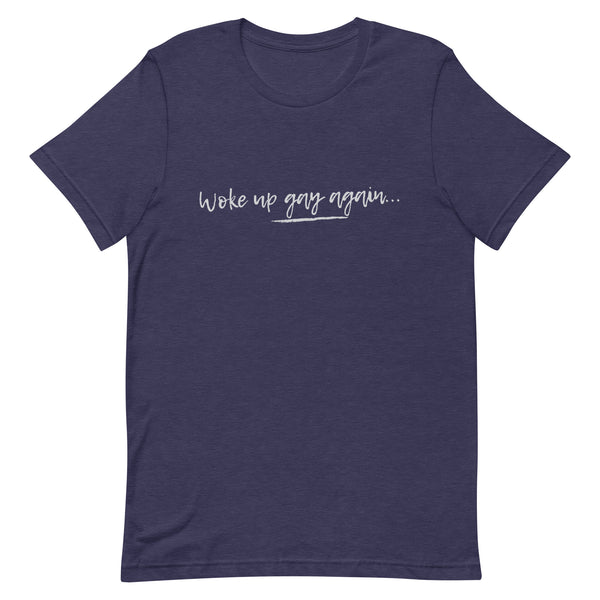 Unisex navy blue tee with 