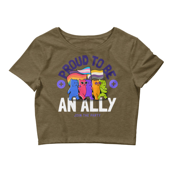 Proud To Be An Ally Crop Top