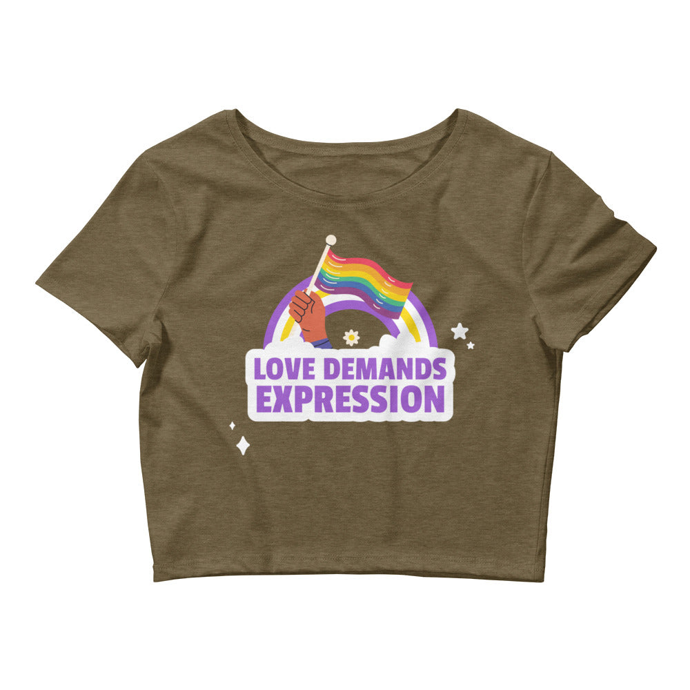 Love Demands Expression Crop Top