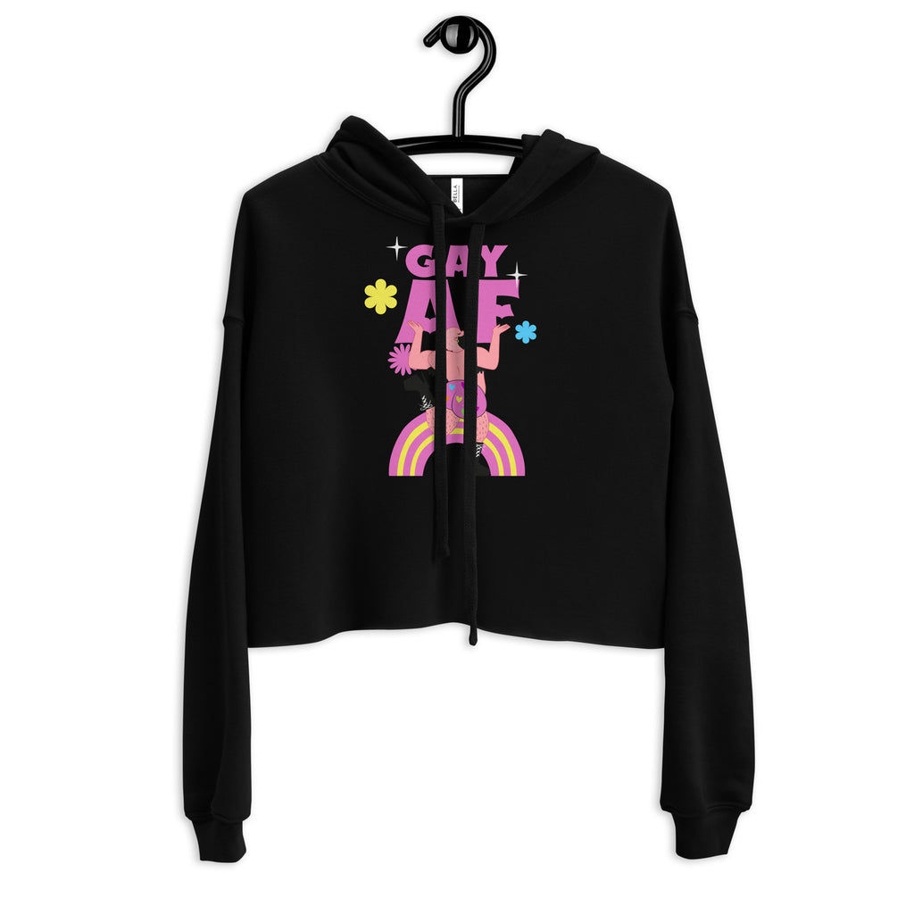 Gay AF Crop Hoodie