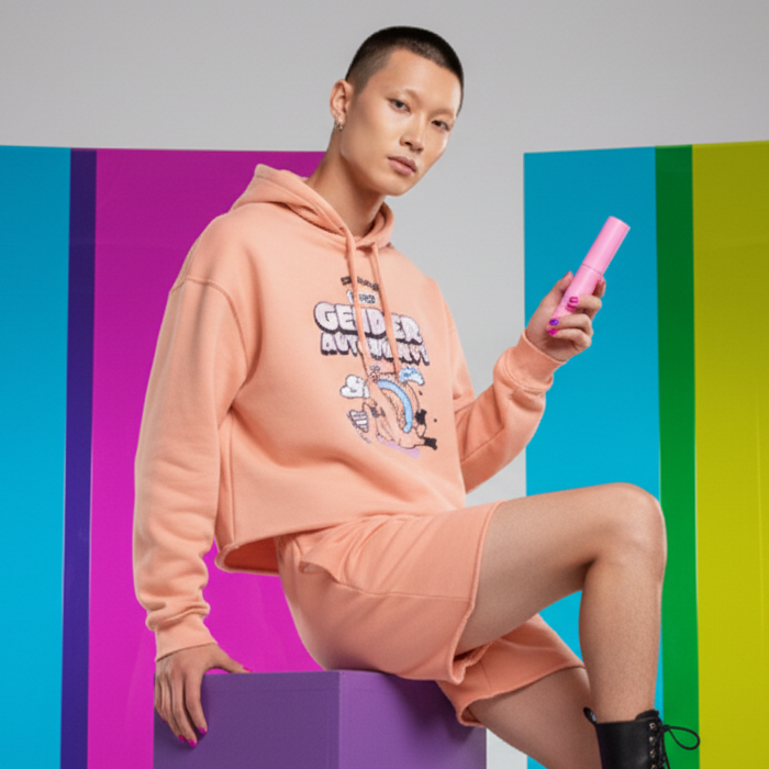 Embrace Your Gender Autonomy! Crop Hoodie