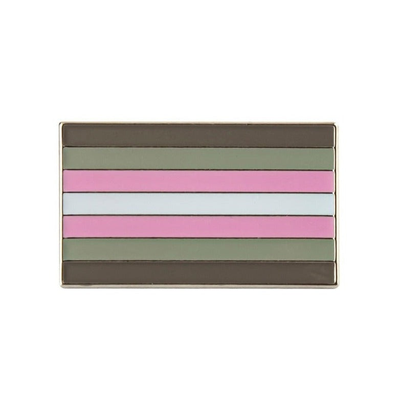  Demigirl Flag Enamel Pin by Queer In The World sold by Queer In The World: The Shop - LGBT Merch Fashion