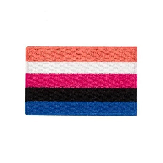  Genderfluid Flag Iron On Embroidered Patch by Queer In The World sold by Queer In The World: The Shop - LGBT Merch Fashion