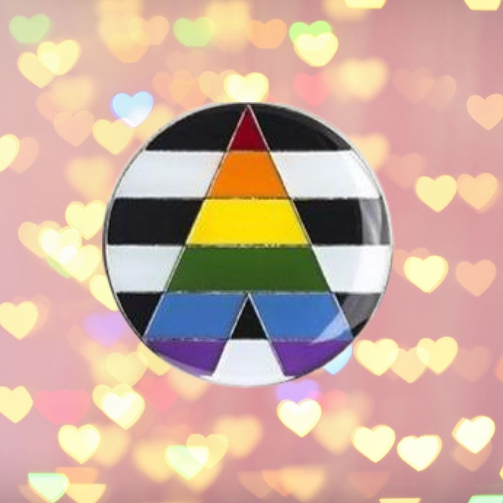  Straight Ally Pride Badge by Queer In The World sold by Queer In The World: The Shop - LGBT Merch Fashion