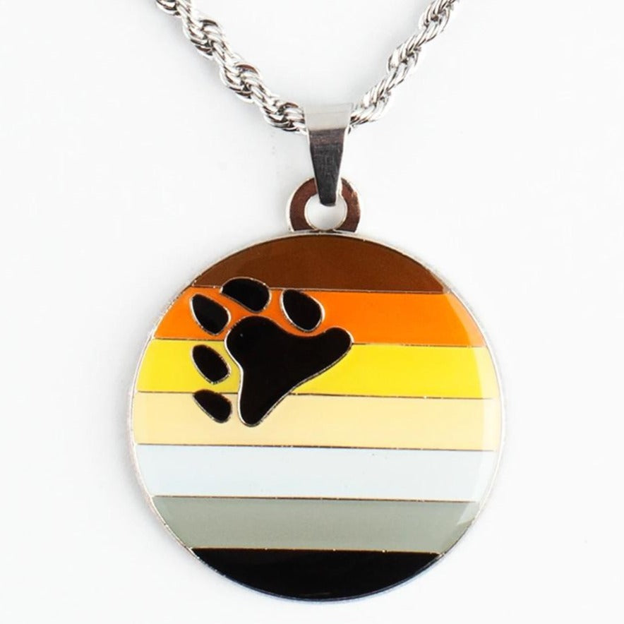  Bear Pride Pendant Necklace by Queer In The World sold by Queer In The World: The Shop - LGBT Merch Fashion