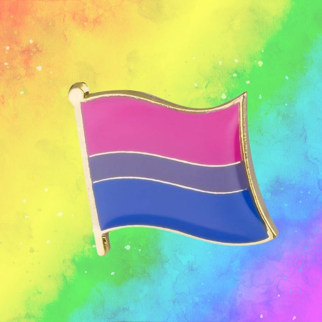  Bisexual Flag Enamel Pin by Queer In The World sold by Queer In The World: The Shop - LGBT Merch Fashion